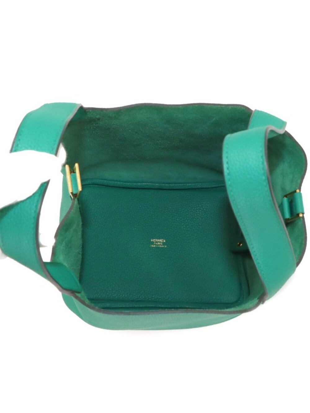 ★SOLD★ Hermes Picotin Lock 18 PM Hand Bag Taurillon Morris Verse Jade PM - Picture 7 of 10